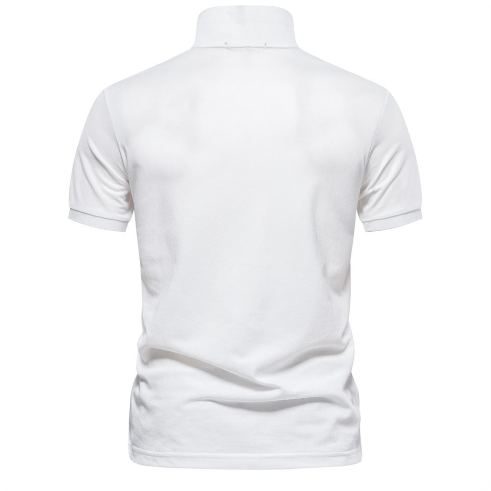 Men’s Deer Embroidered Polo Shirt