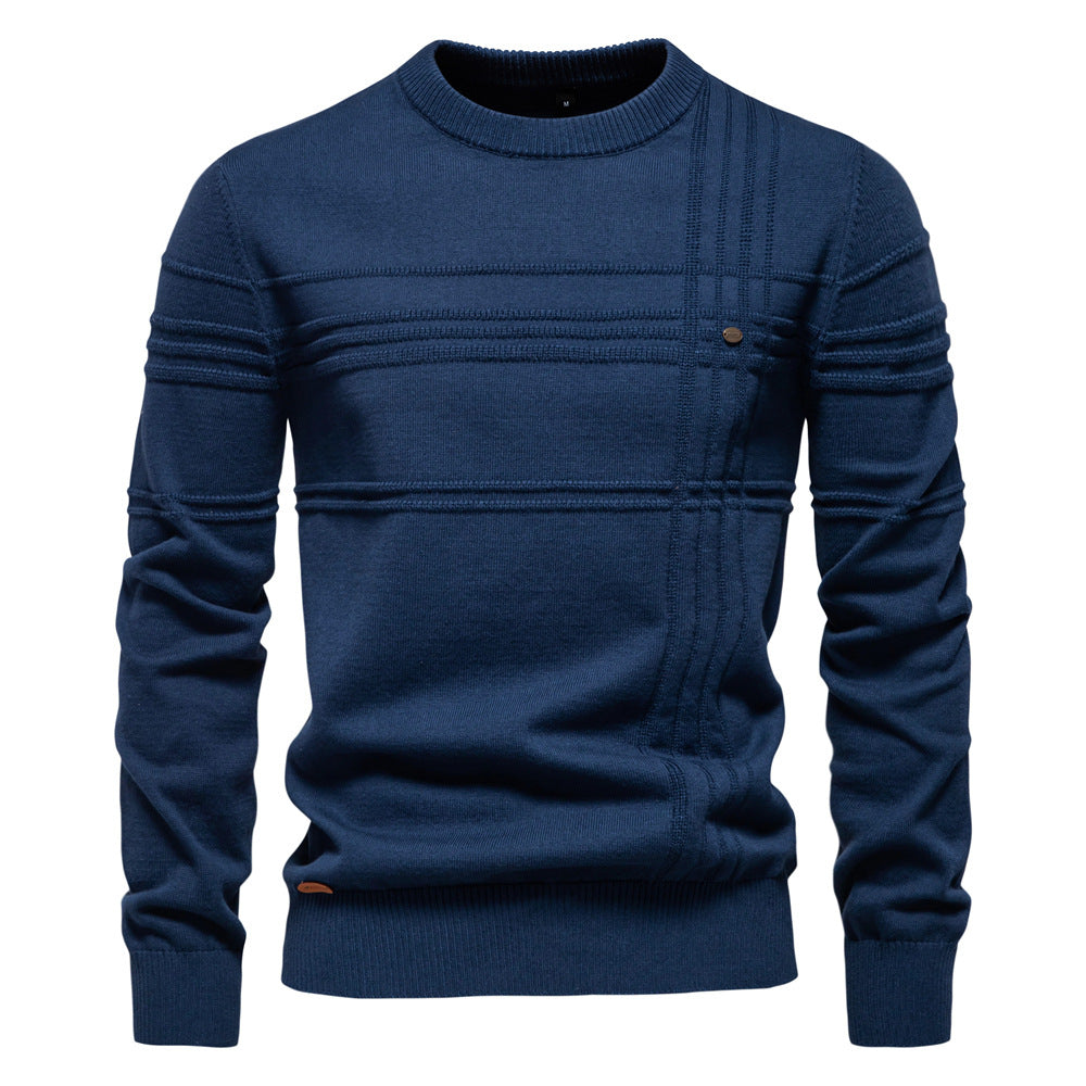 Men's Classic Textured Knit Pullover