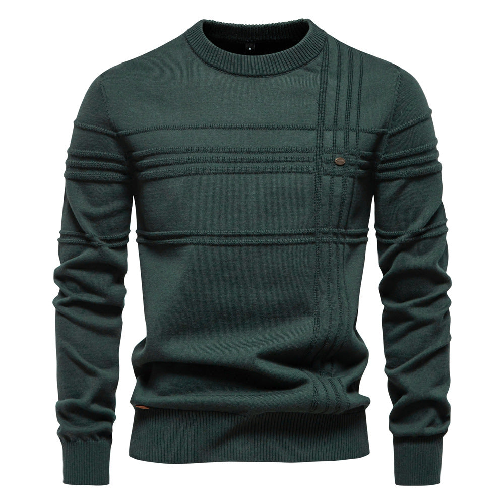 Men's Classic Textured Knit Pullover