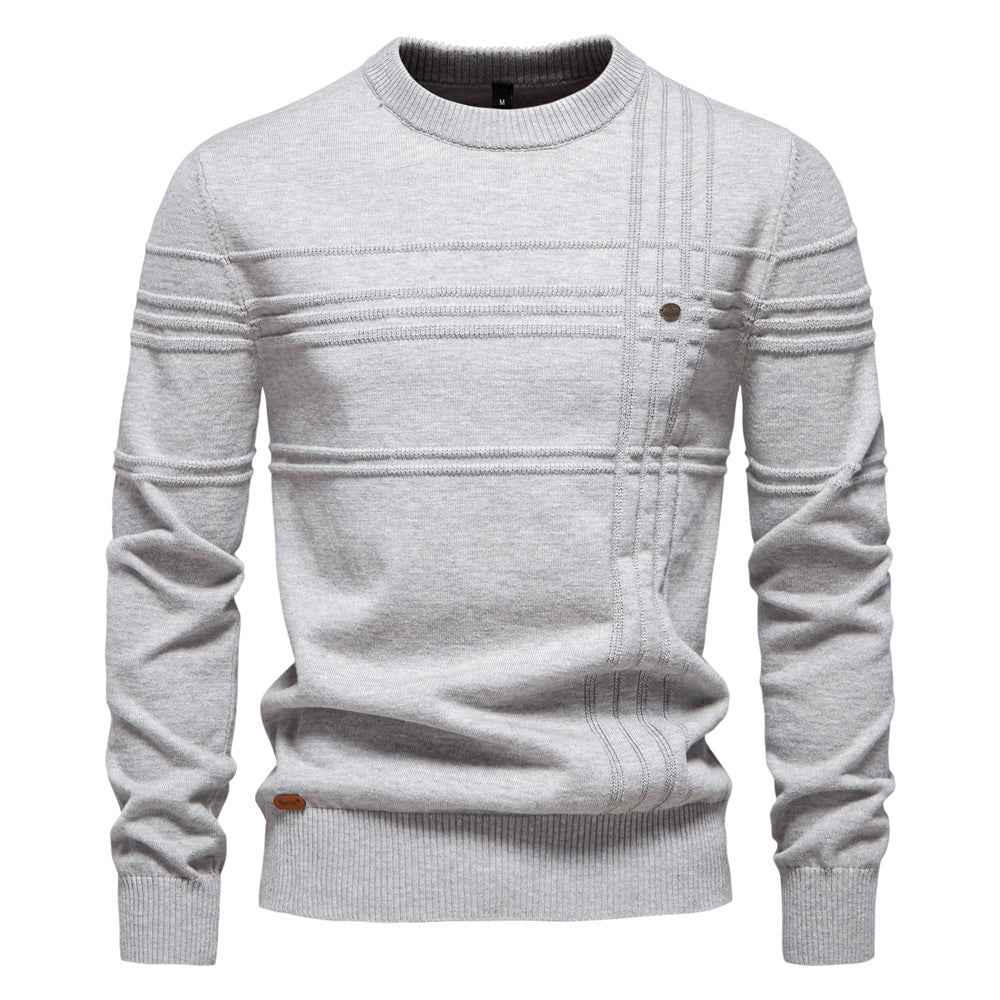 Men's Classic Textured Knit Pullover