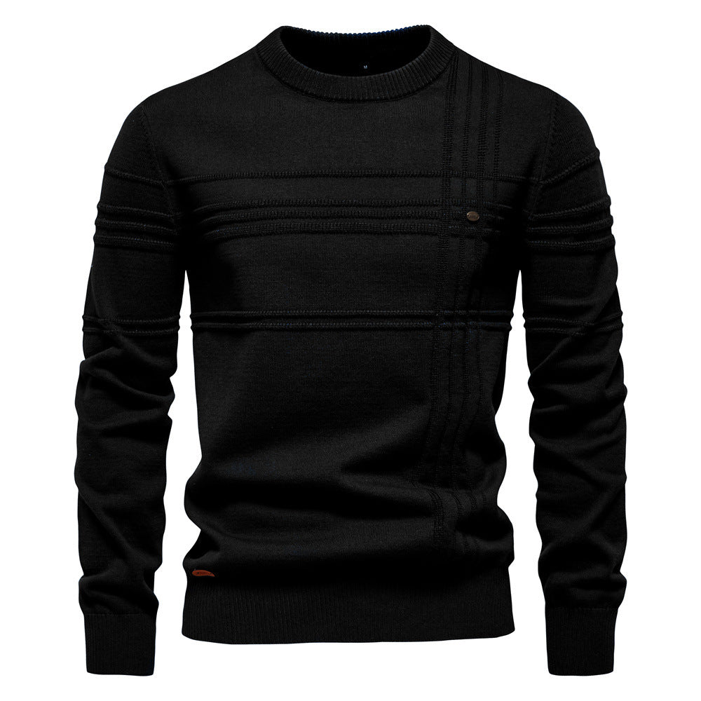 Men's Classic Textured Knit Pullover