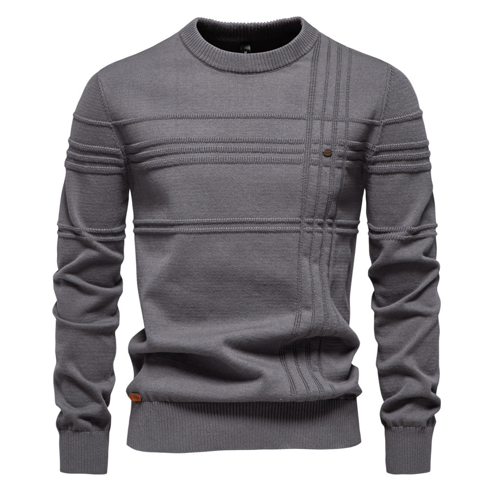 Men's Classic Textured Knit Pullover