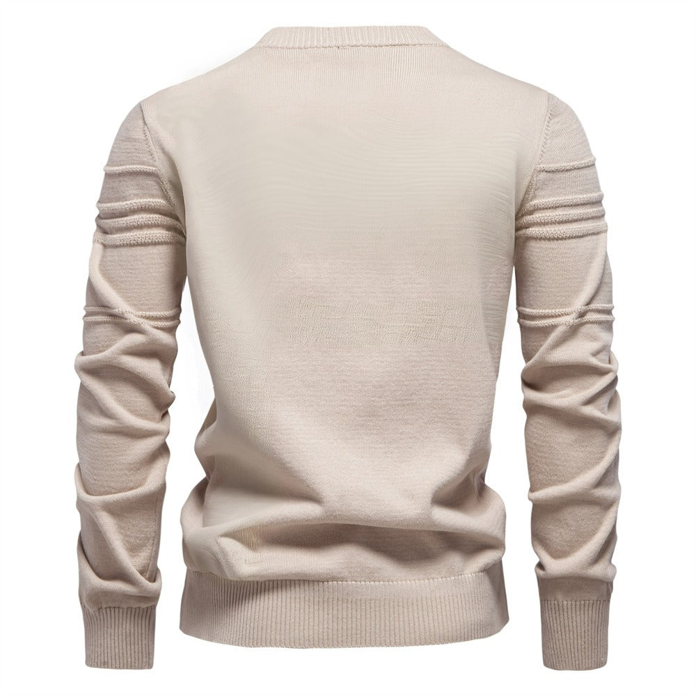 Men's Classic Textured Knit Pullover