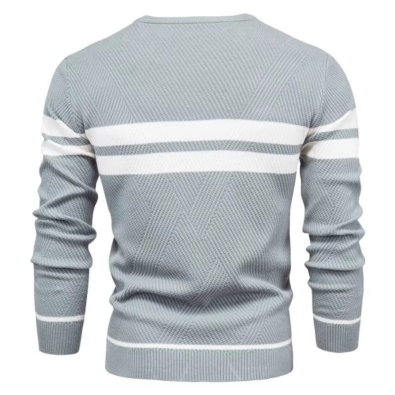 Men's Classic Striped Crewneck Sweater