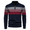 Men's Colorblock Quarter-Zip Pullover