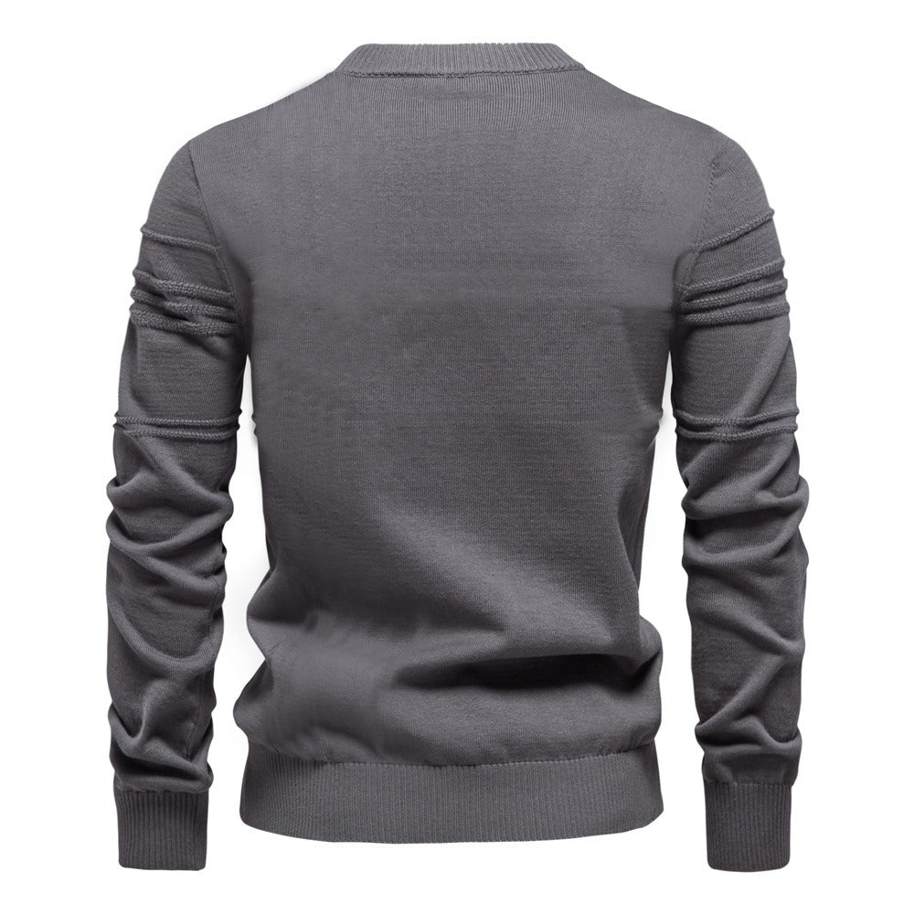 Men's Classic Textured Knit Pullover