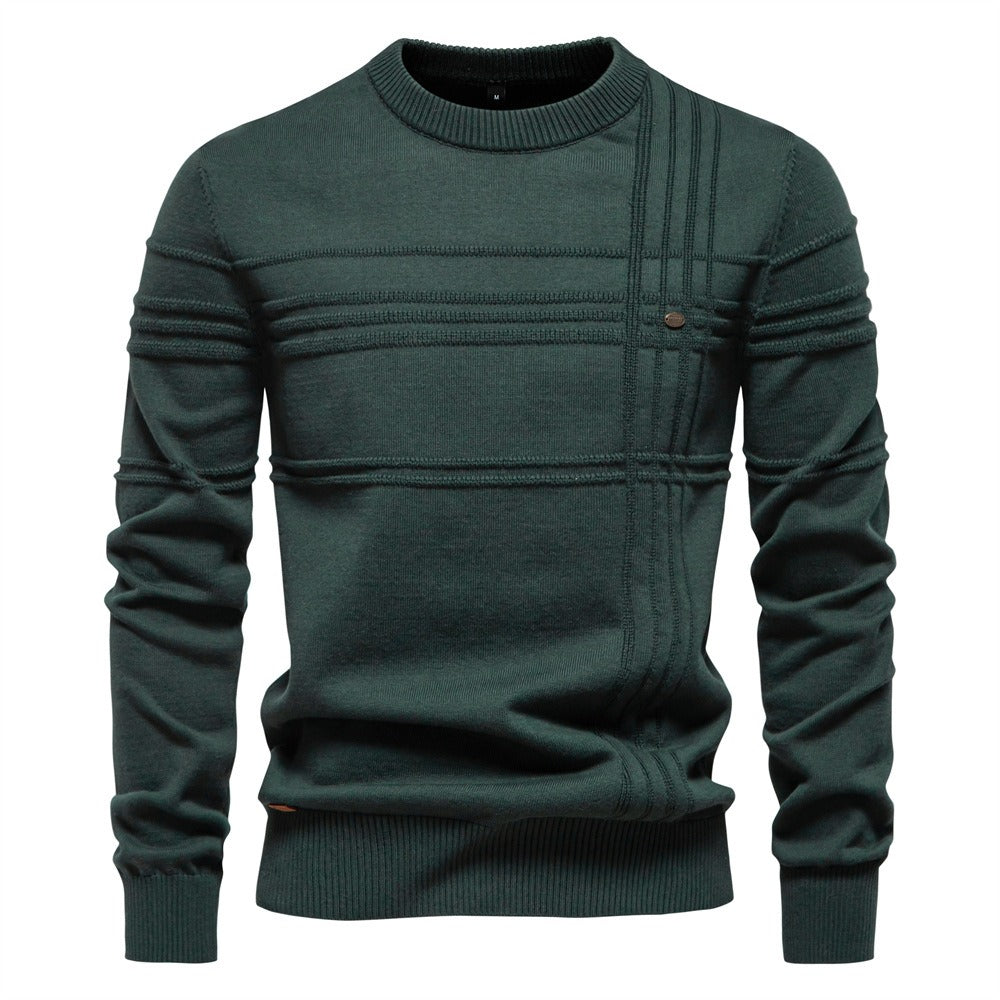 Men's Classic Textured Knit Pullover