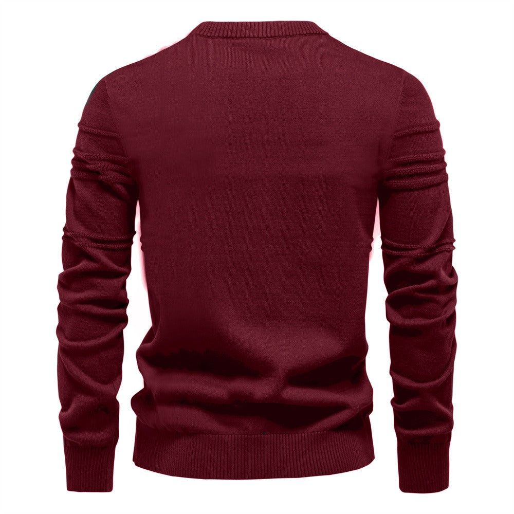 Men's Classic Textured Knit Pullover