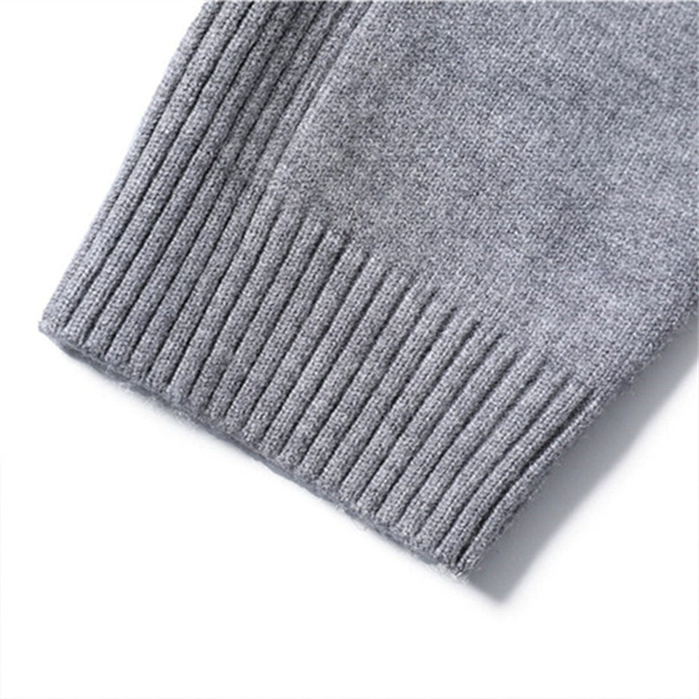 Men's Ribbed Turtleneck Knit Pullover