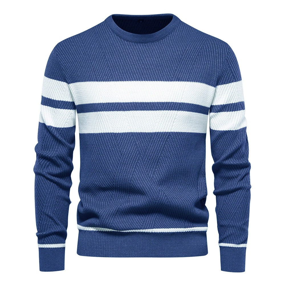 Men's Classic Striped Crewneck Sweater