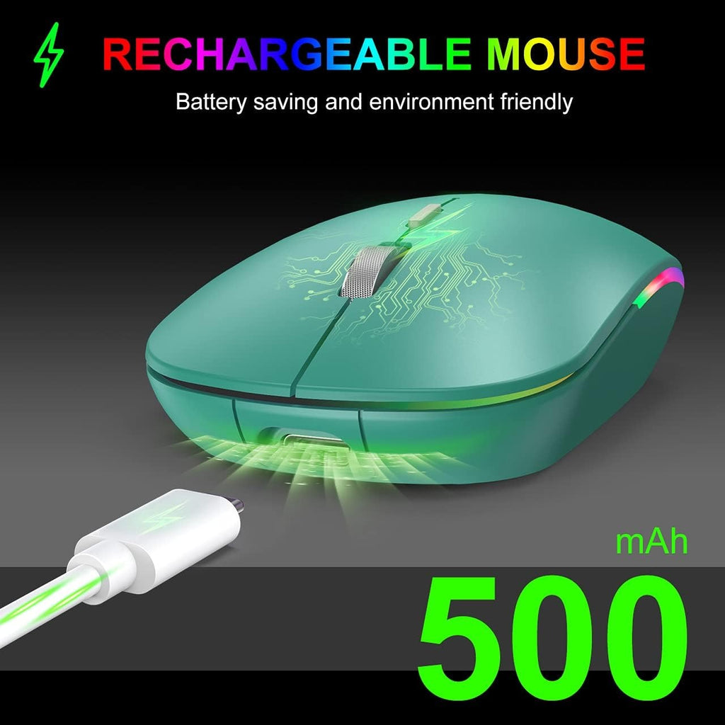 Triple Mode Silent RGB Wireless Mouse
