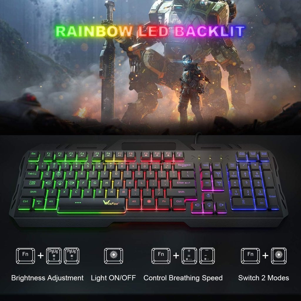 Waterproof Wired Gaming Keyboard