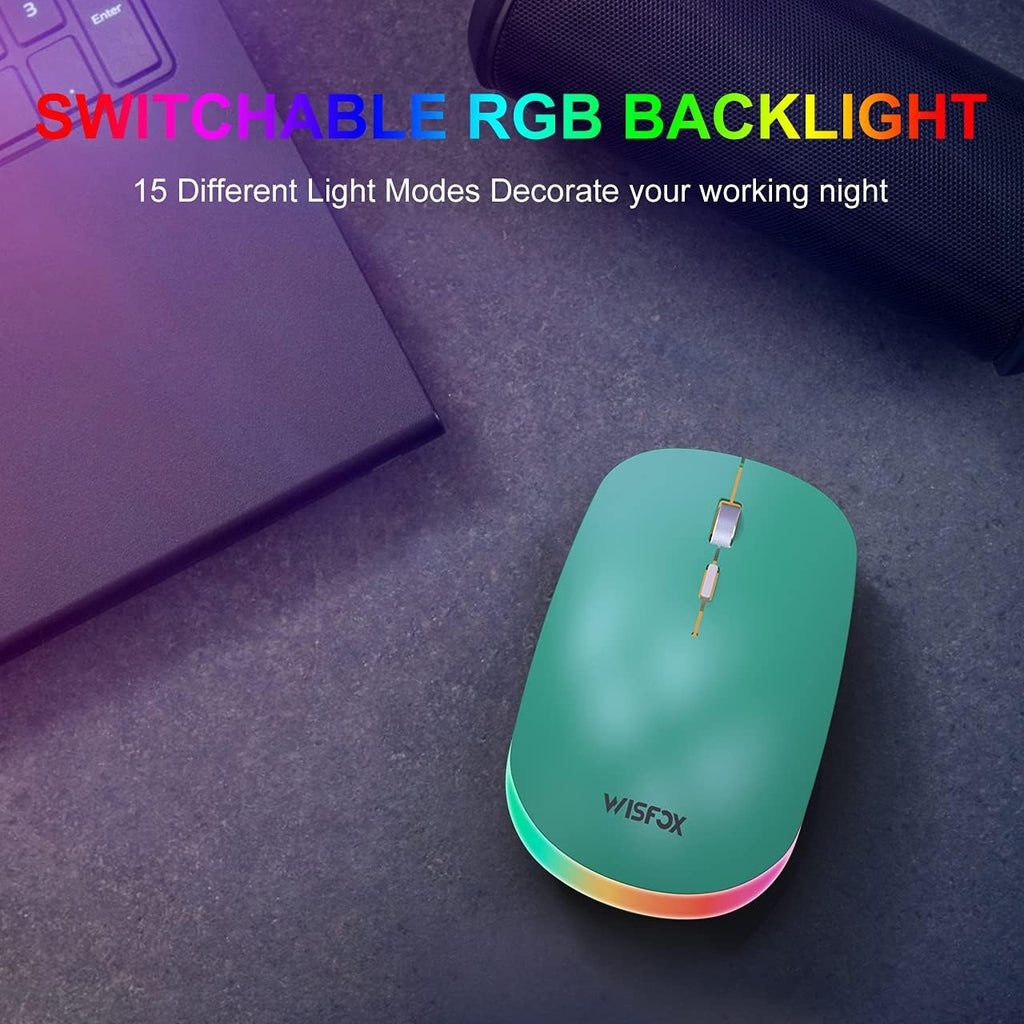 Triple Mode Silent RGB Wireless Mouse
